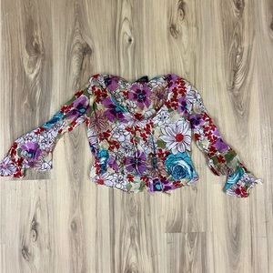 Floral crop top